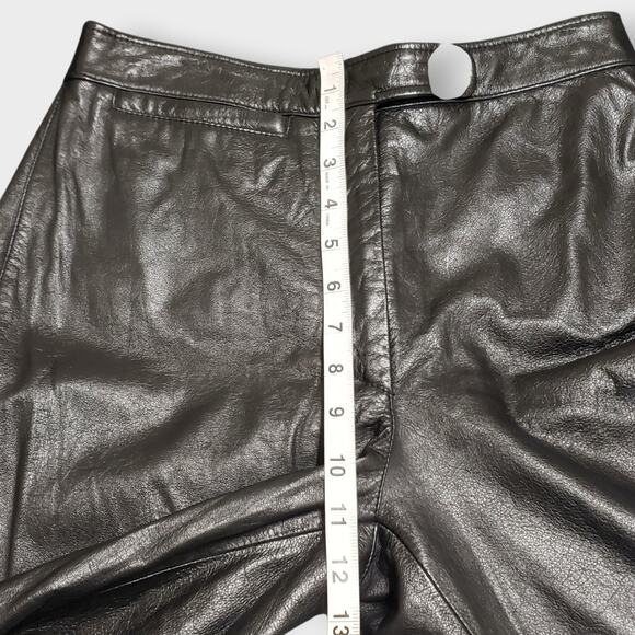 Vtg Maxima Wilsons Leather Black Rider Pants Sz 6 Bikercore Motorcycle Rock - Picture 13 of 16